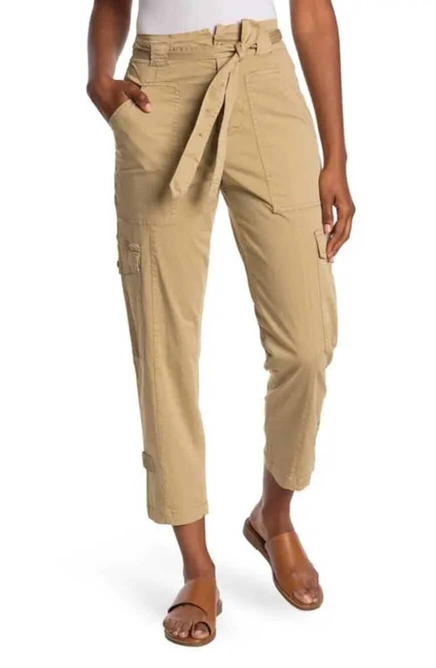 Alex Mill Womens Expedition Washed Twill Ankle Pants High Rise Khaki Size 2 NEW
